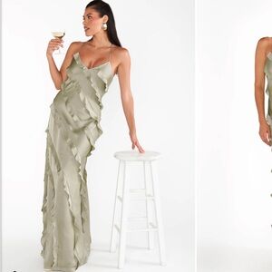 Show Me Your Mumu Moss Green Bridesmaid Dresses